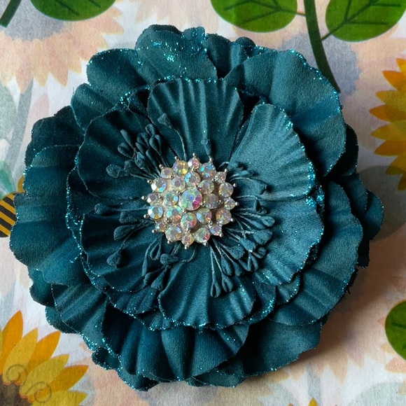 🪻 TIEKS TEAL FLOWER 🪻 NWOT - Picture 5 of 16